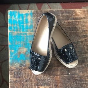 Adorable Patent Leather Espadrilles